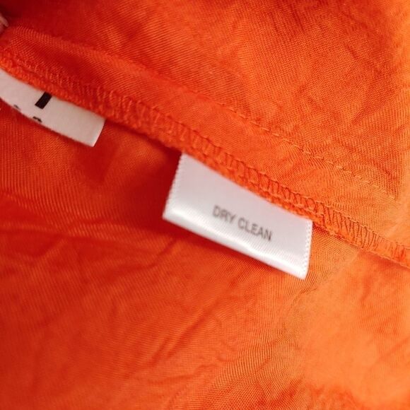 Victor Alfaro lustrous orange tunic top medium - Picture 11 of 11
